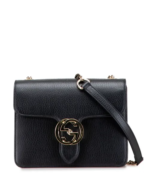 Gucci Pre-Owned شنطة كروس 'دولار' صغيرة بشعار GG المتداخل 2000-2015