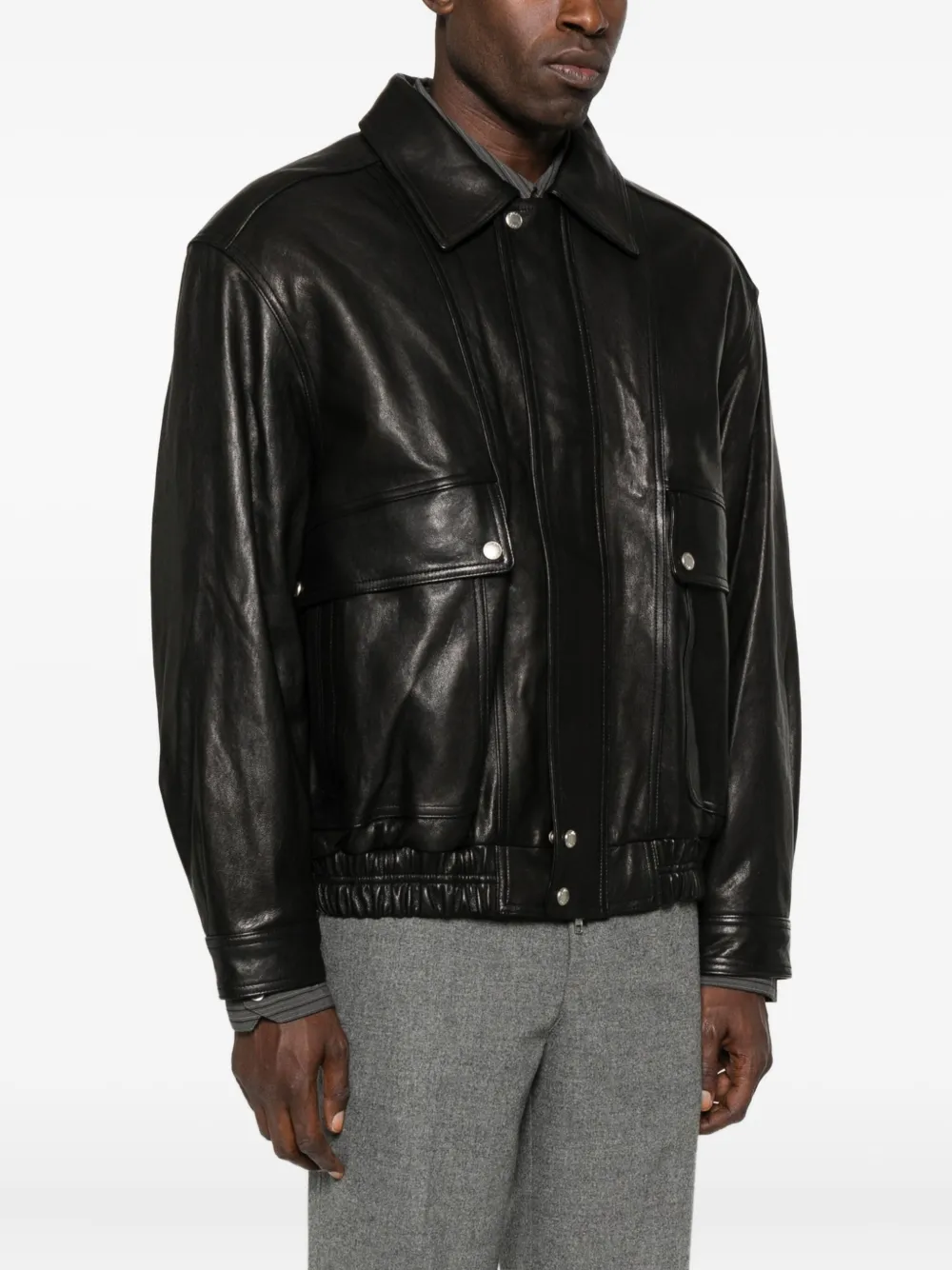 Dunst Leather Jacket In Black