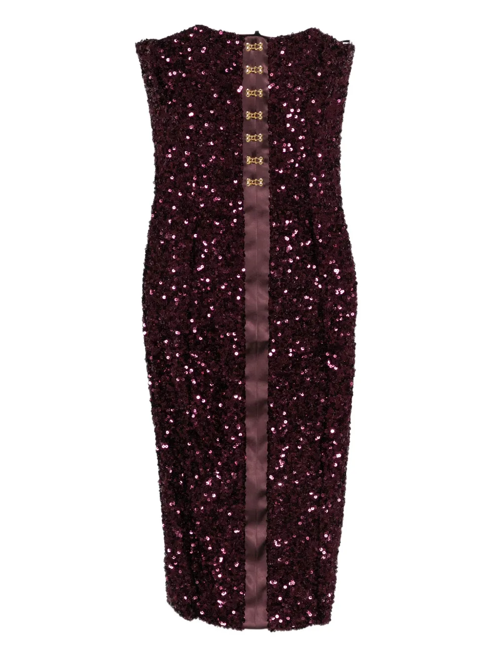 Elisabetta Franchi sequin-embellished midi dress | Purple | Image 1