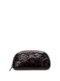 CHANEL Pre-Owned 2010-2011 Patent Camellia Cosmetic pouch - Black
