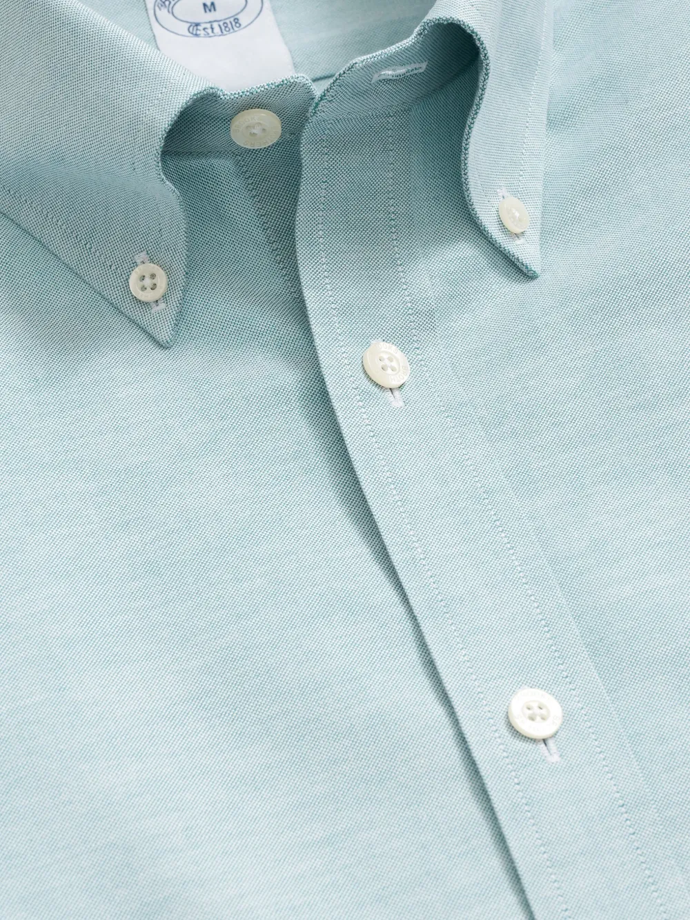 Brooks Brothers button-down collar oxford cotton shirt - Blauw