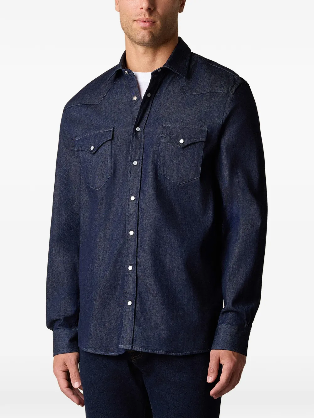 Brooks Brothers Denim overhemd Blauw