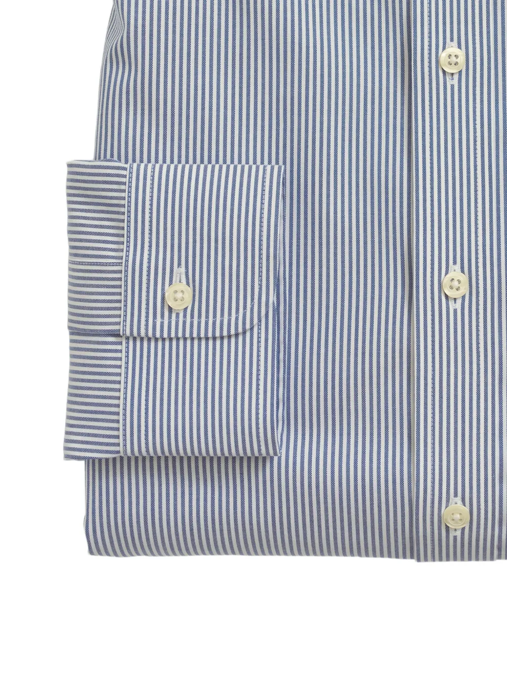 Brooks Brothers striped-pattern oxford shirt - Blauw