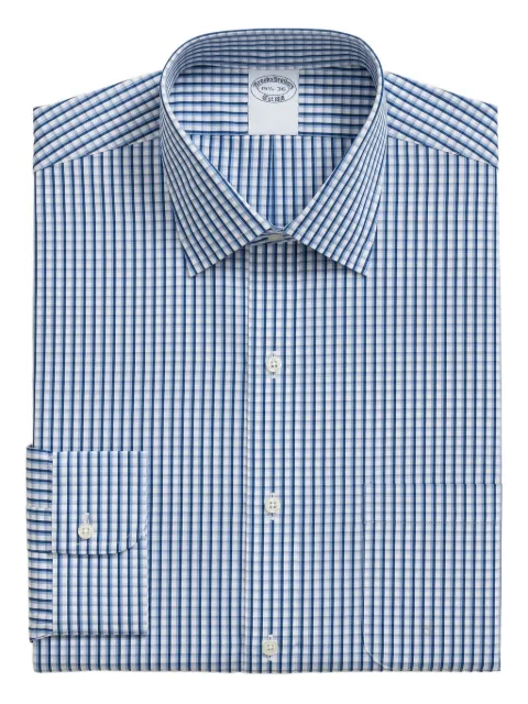 Brooks Brothers checked ainsley collar shirt