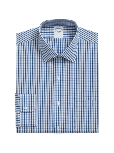 Brooks Brothers checked long-sleeve shirt