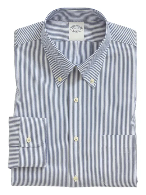 Brooks Brothers striped-pattern oxford shirt