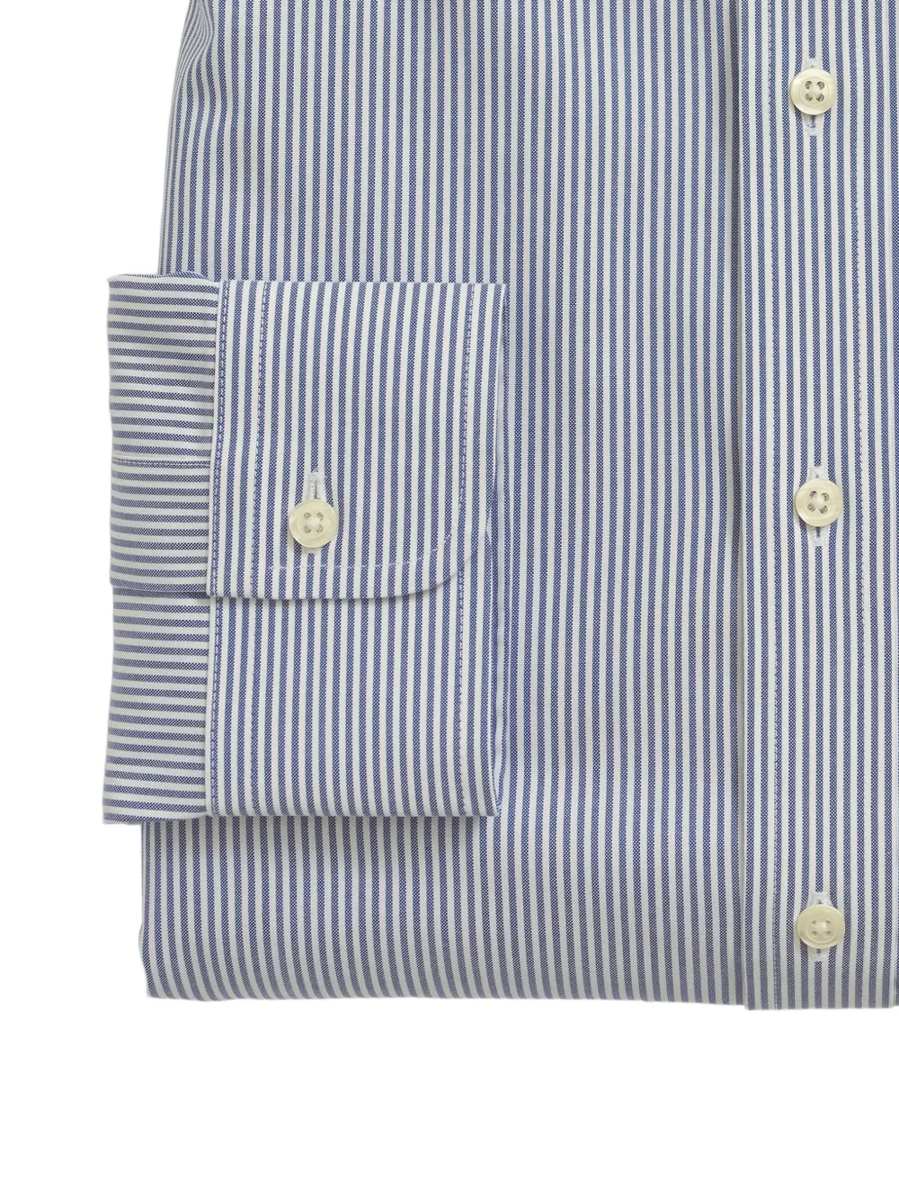 Brooks Brothers Gestreept Oxford overhemd Blauw