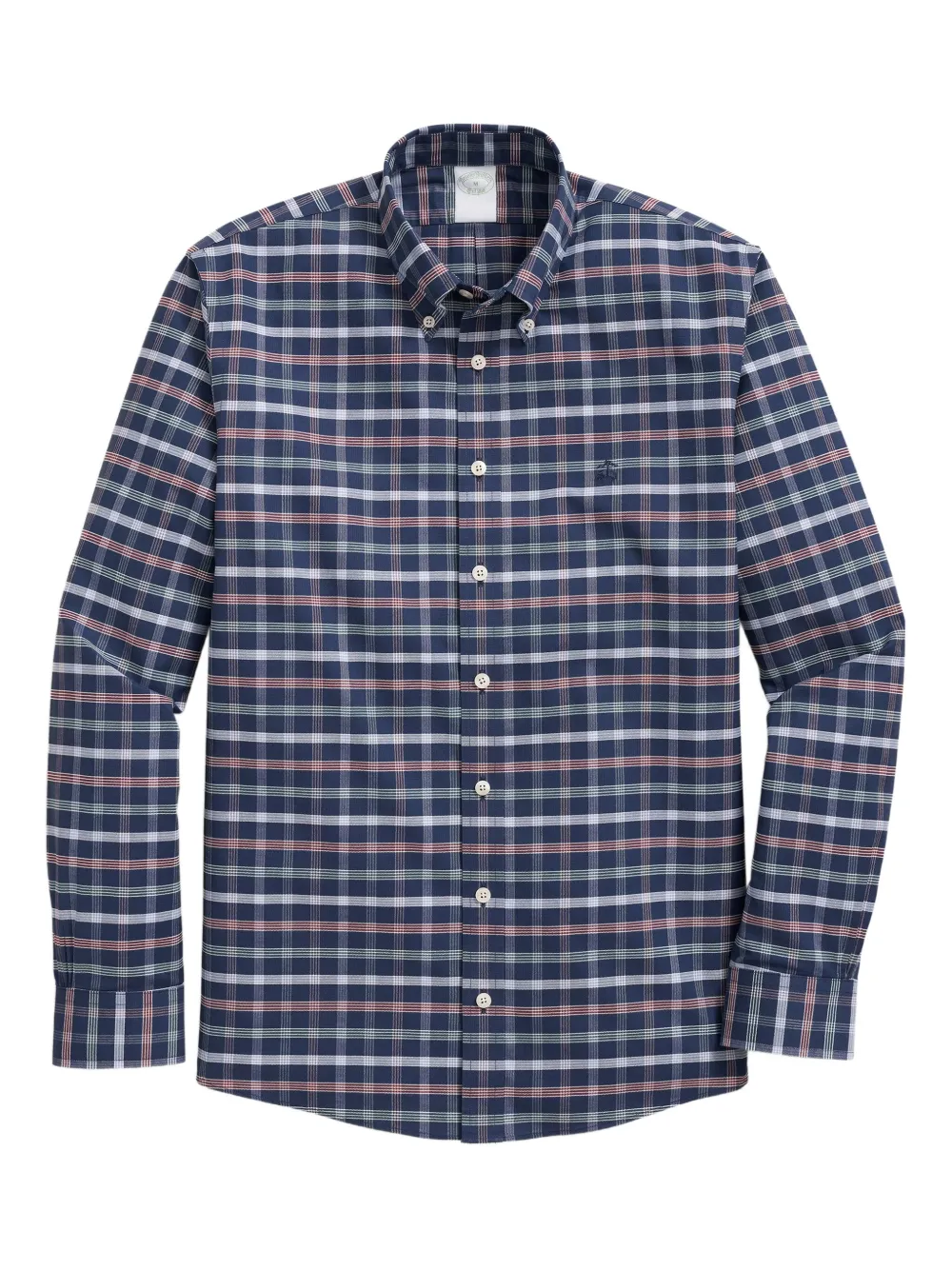 Brooks Brothers plaid button-down collar shirt | Blue | Image 1