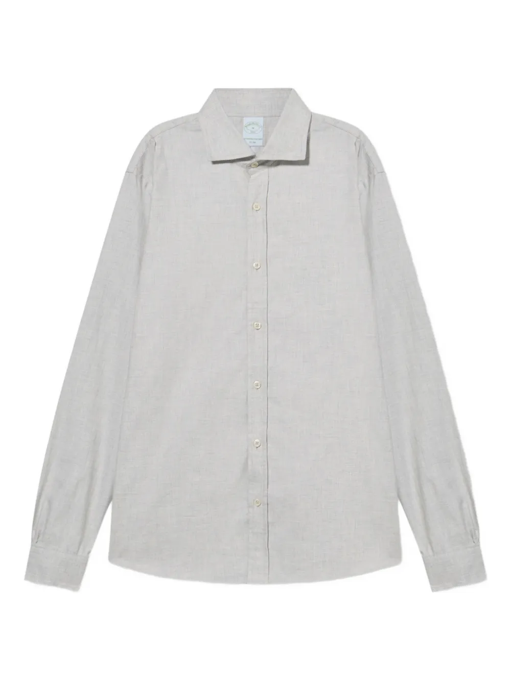 Brooks Brothers spread-collar flannel shirt - Grigio