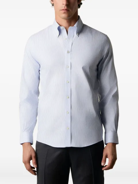 Brooks Brothers striped-pattern oxford shirt