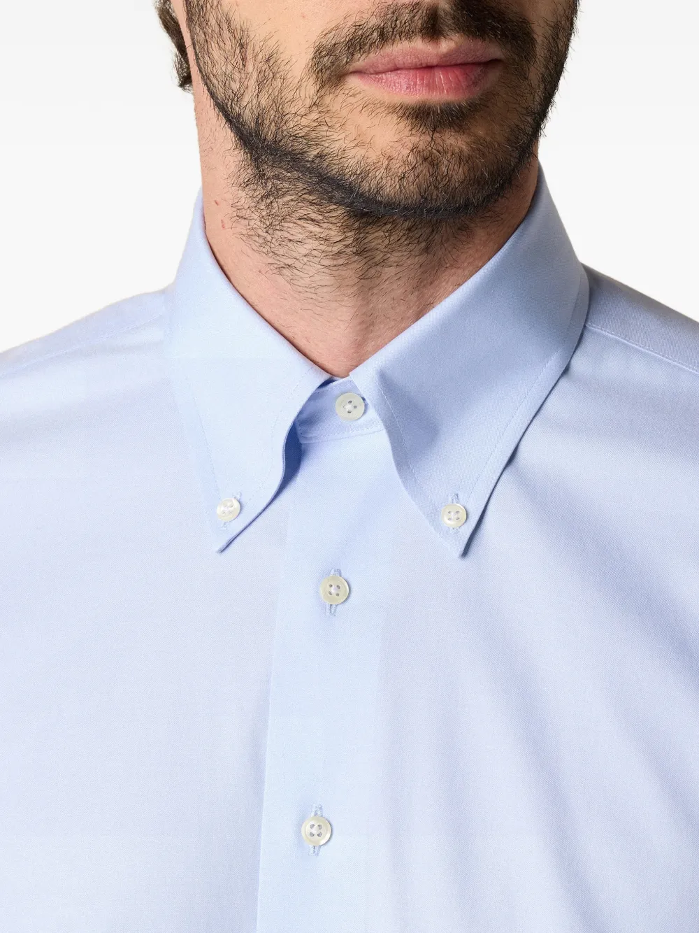Brooks Brothers Linnen overhemd Blauw