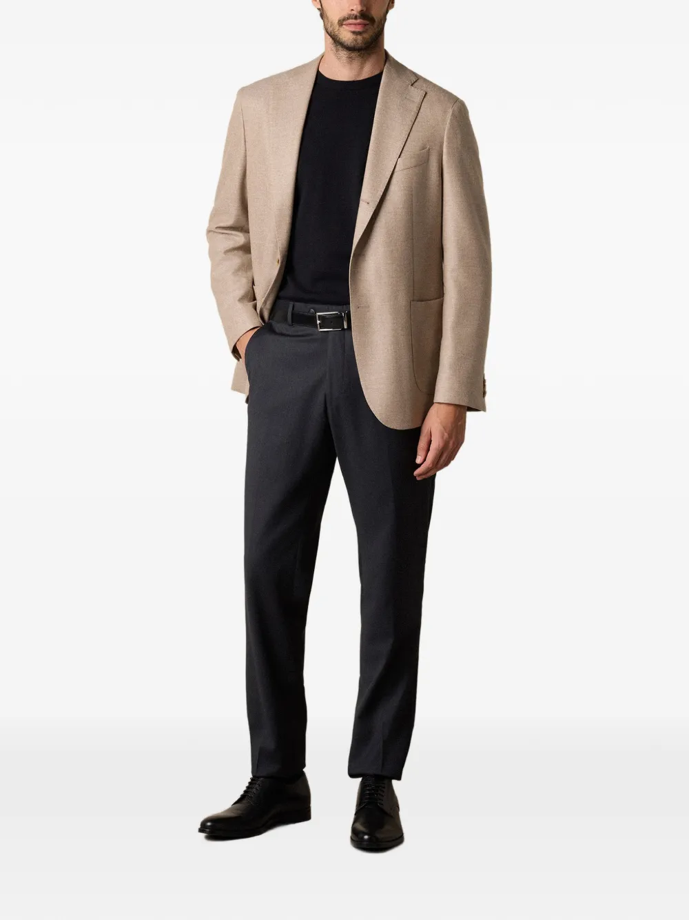  Brooks Brothers Wool-cashmere Blend Blazer - Neutrals 