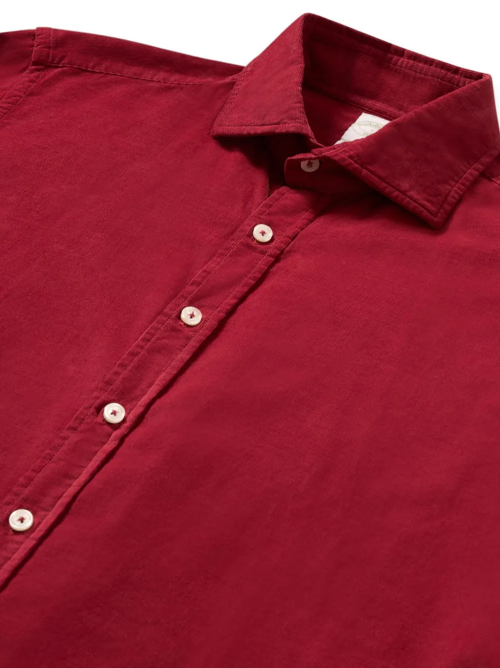 Brooks Brothers corduroy spread-collar shirt - Rood