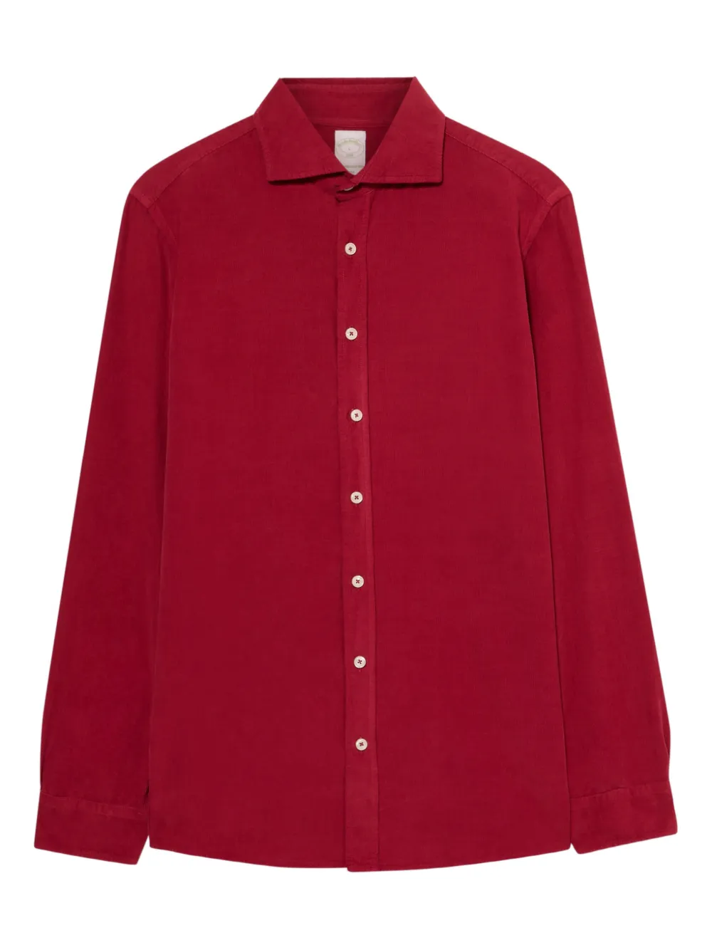 Brooks Brothers corduroy spread-collar shirt - Rosso