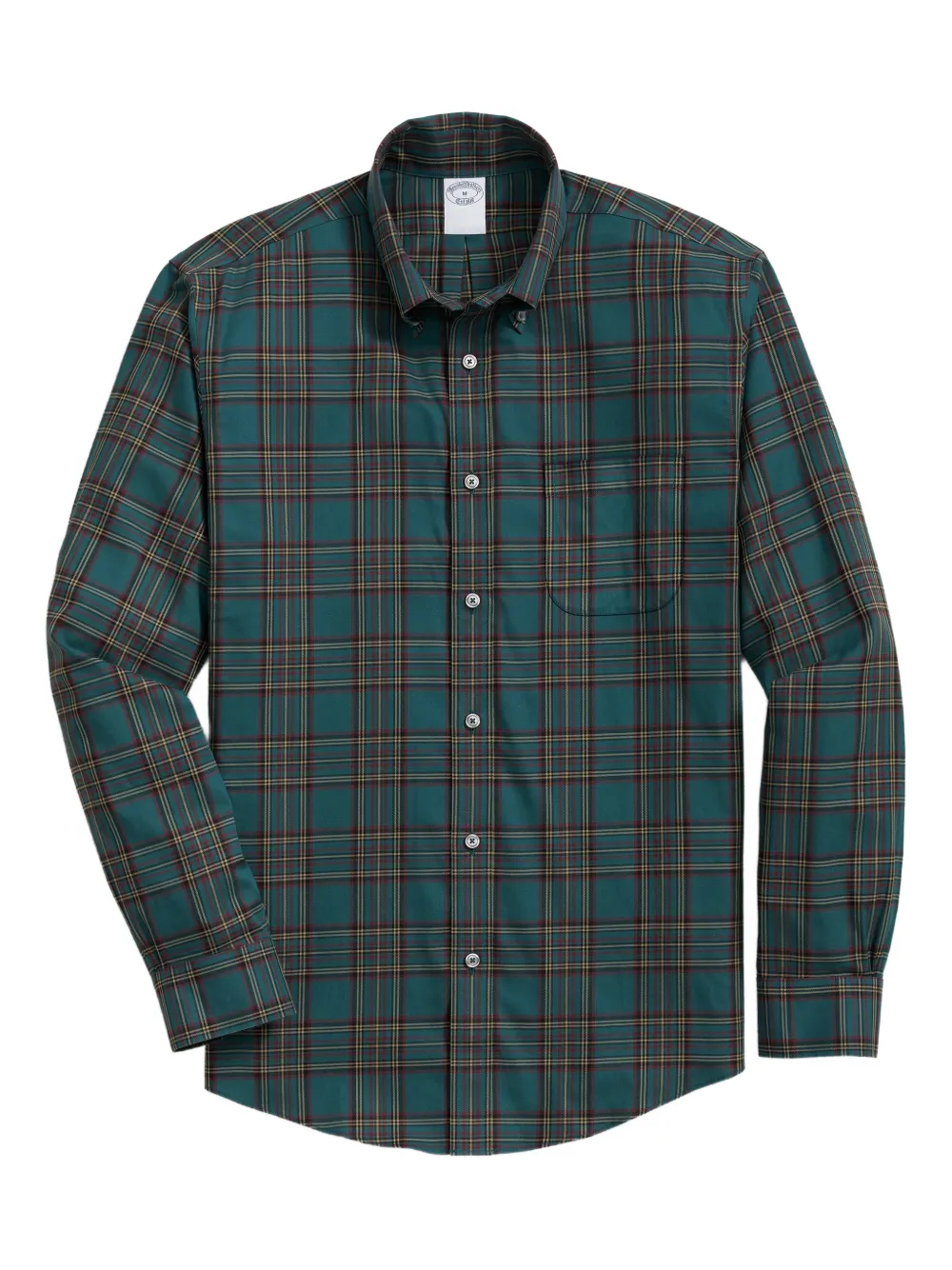 Brooks Brothers Kariertes Hemd mit Knopfverschluss - Grün