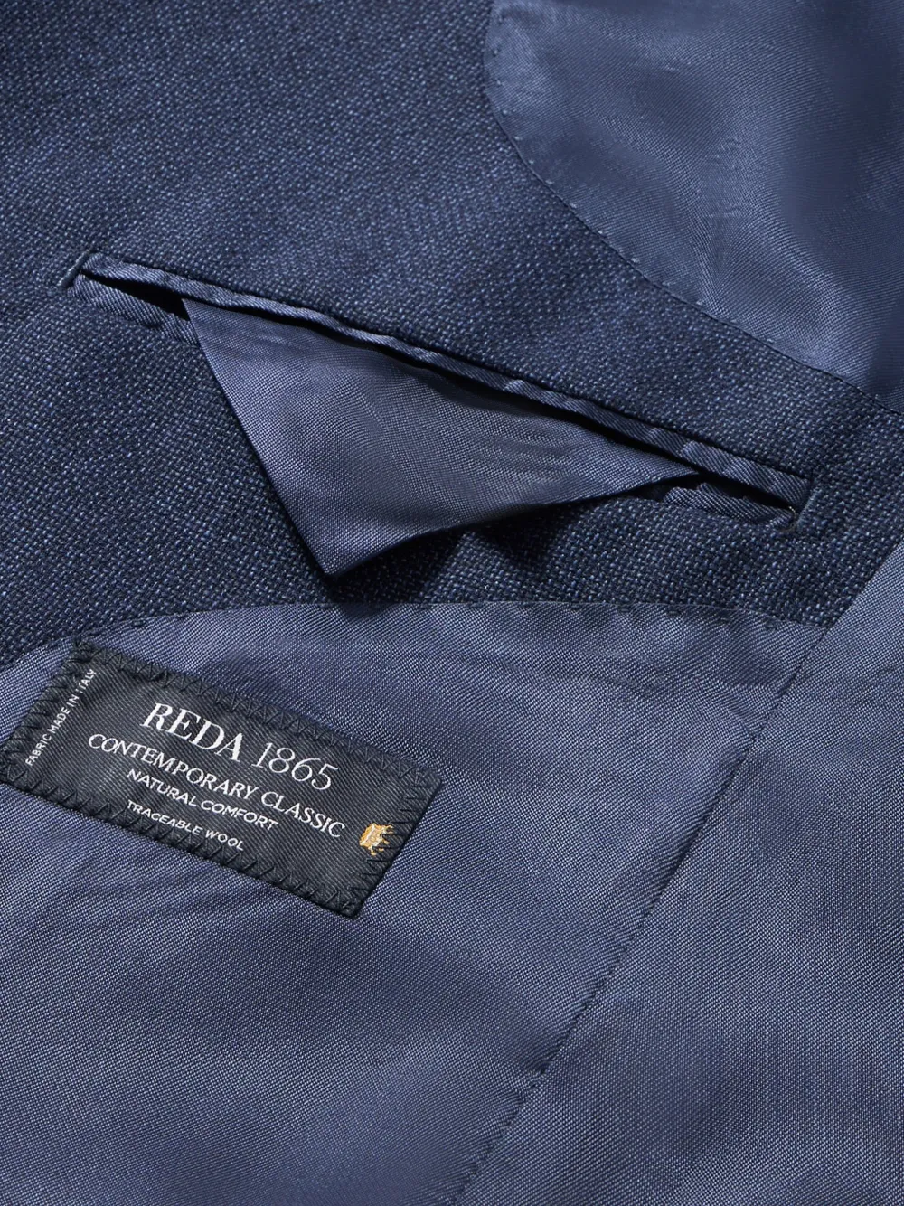 Brooks Brothers Hopsack blazer van scheerwol Blauw