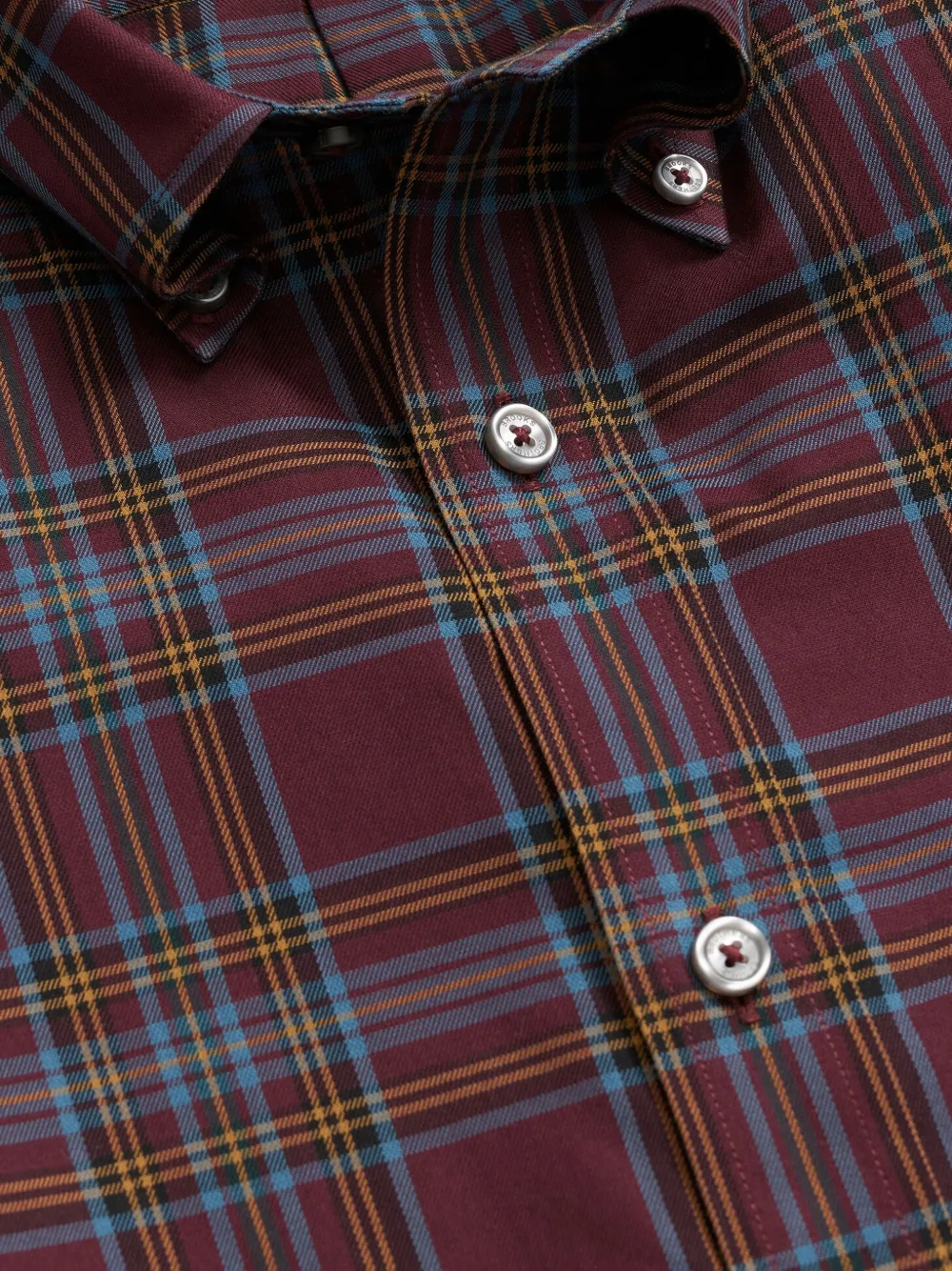 Brooks Brothers Geruit button-down overhemd Rood