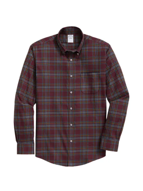 Brooks Brothers plaid-patterned button-down shirt