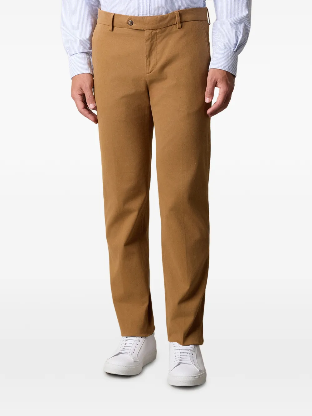 Brooks Brothers Broek van katoenblend Bruin