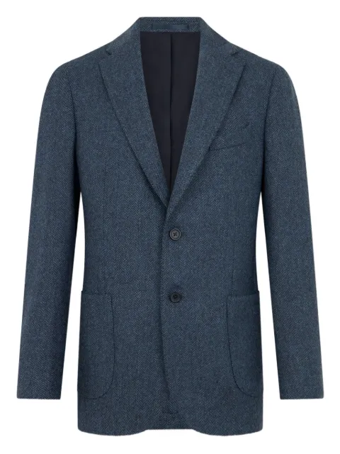 Brooks Brothers herringbone-pattern single-breasted blazer