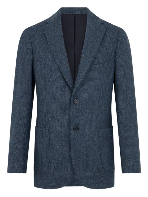 Brooks Brothers herringbone-pattern single-breasted blazer