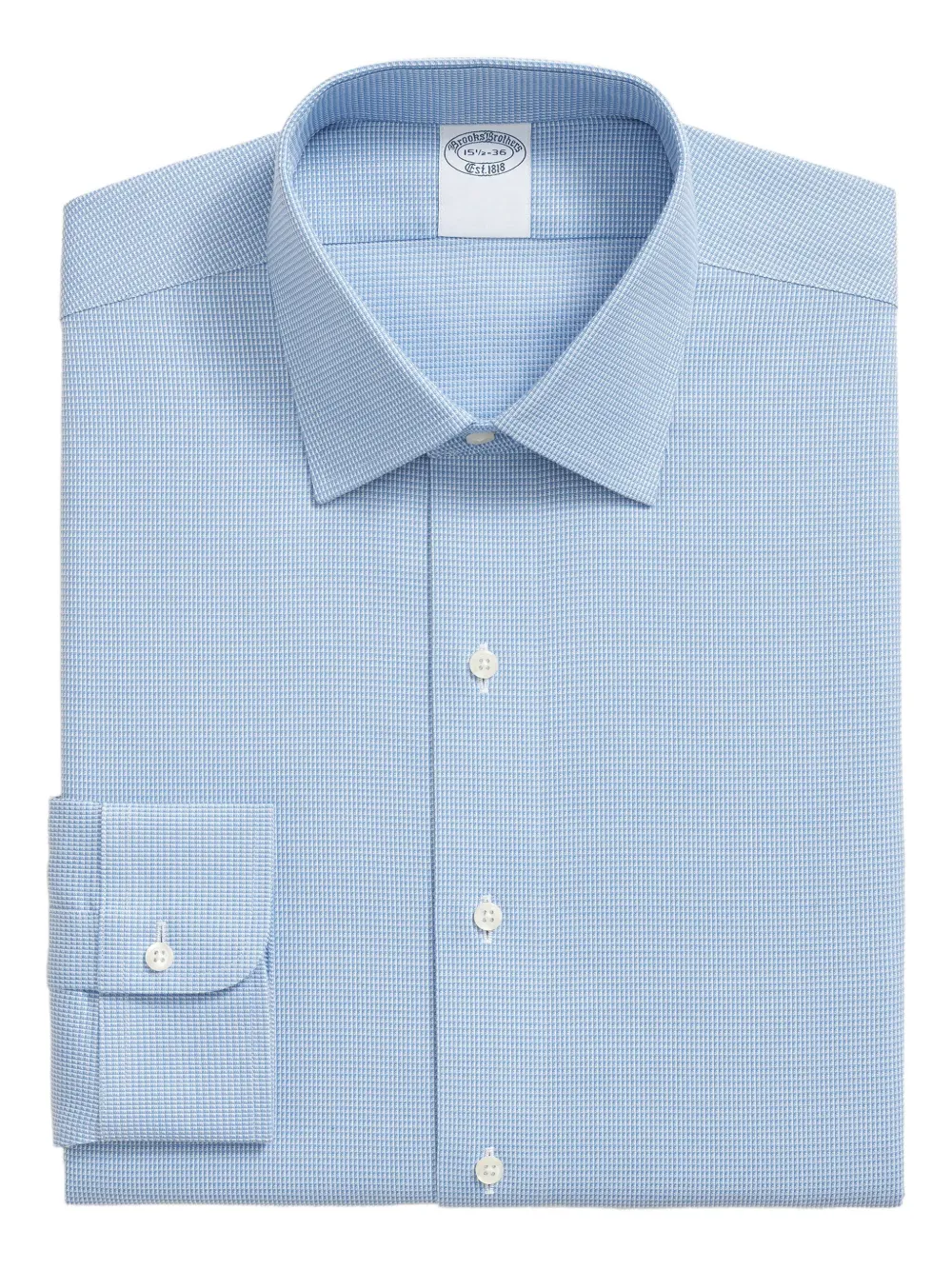Brooks Brothers Camicia con colletto alla coreana - Blu