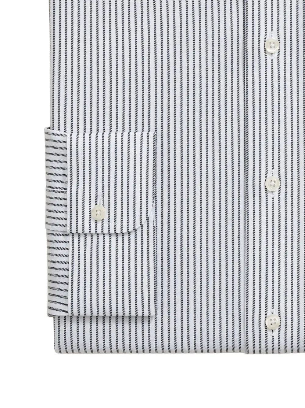 Brooks Brothers striped twill shirt - Zwart