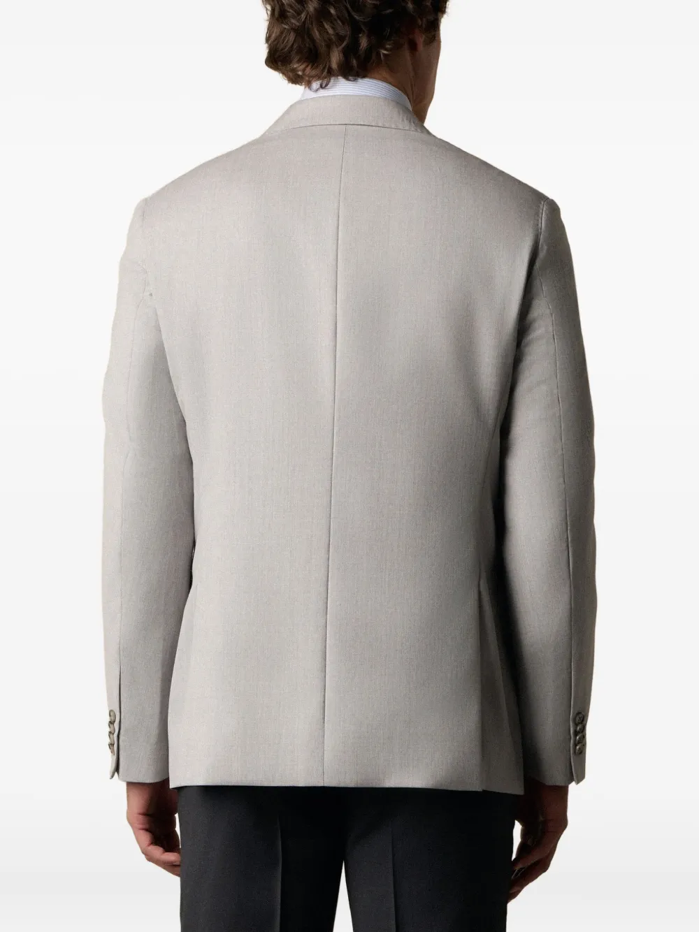 Brooks Brothers Blazer met enkele rij knopen Grijs