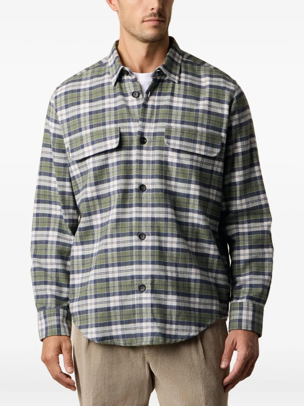 Brooks Brothers Geruit overhemd Groen