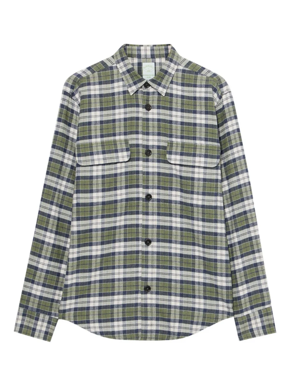 Brooks Brothers plaid-pattern flannel shirt - Verde