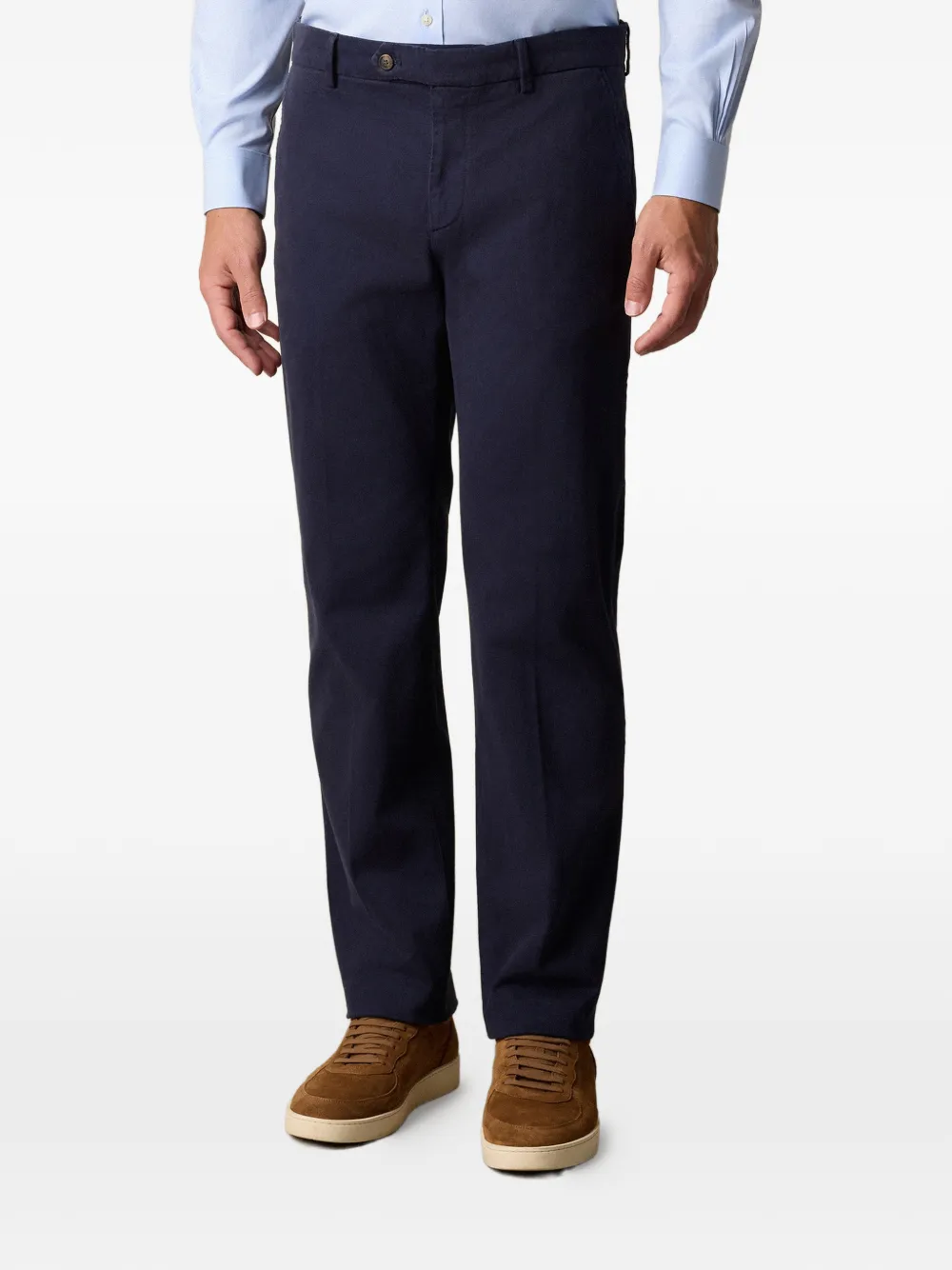 Brooks Brothers Broek van katoenblend Blauw