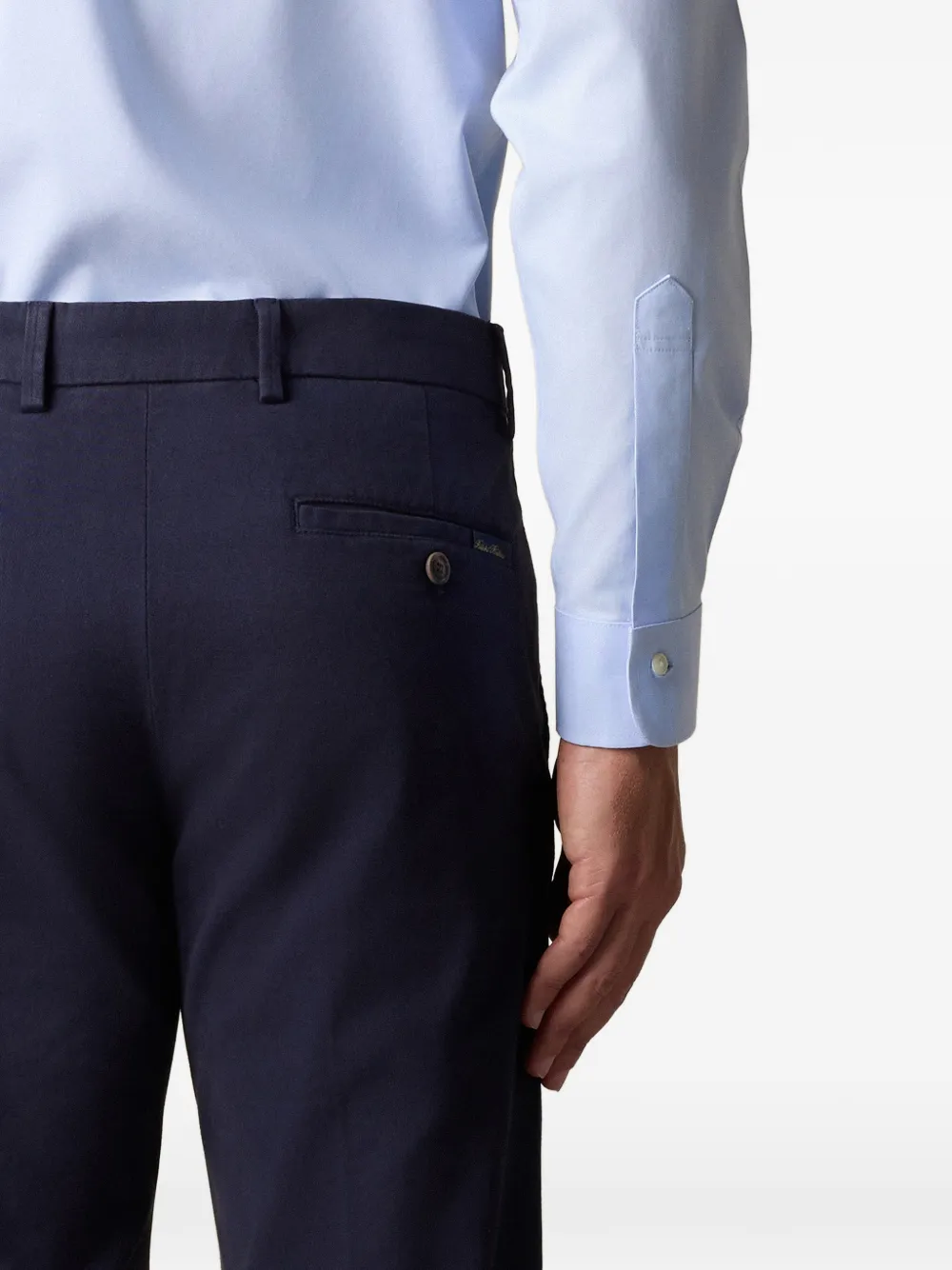 Brooks Brothers Broek van katoenblend Blauw