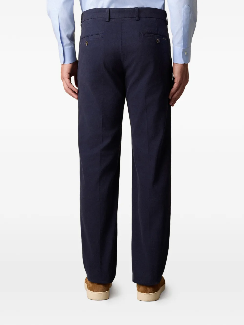 Brooks Brothers Broek van katoenblend Blauw