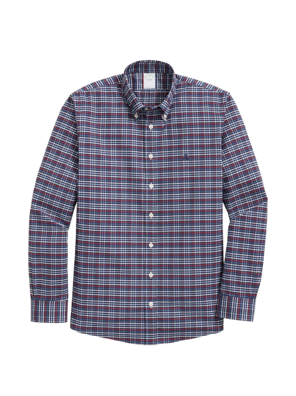 Brooks Brothers plaid button-down collar shirt - Blu