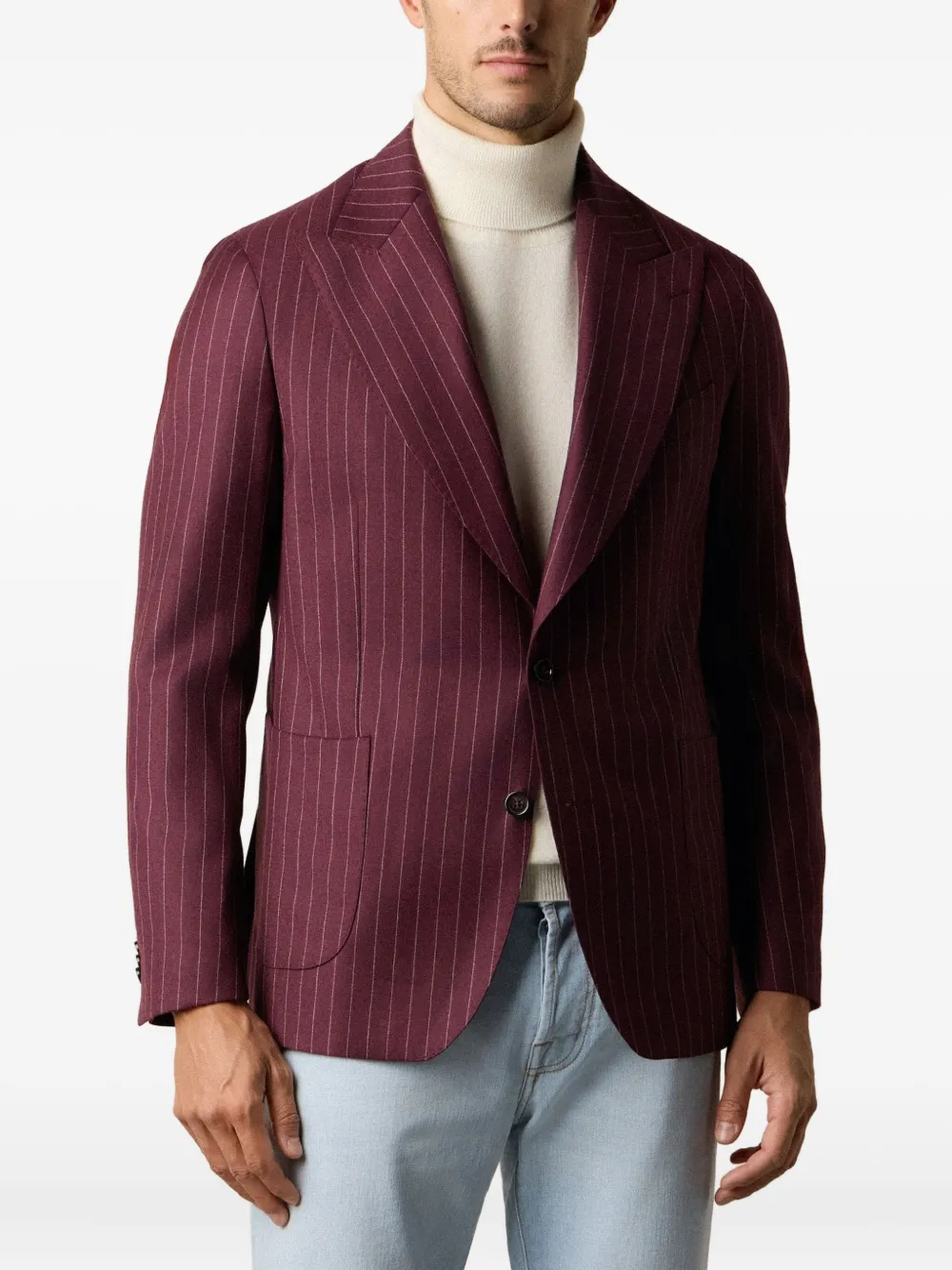 Brooks Brothers Gestreepte blazer Rood