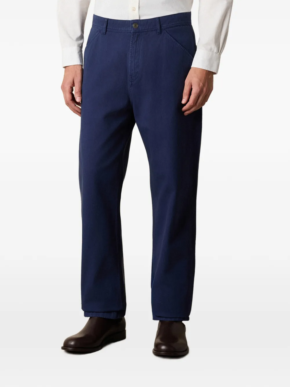 Brooks Brothers Broek met zakken aan de voorkant Blauw
