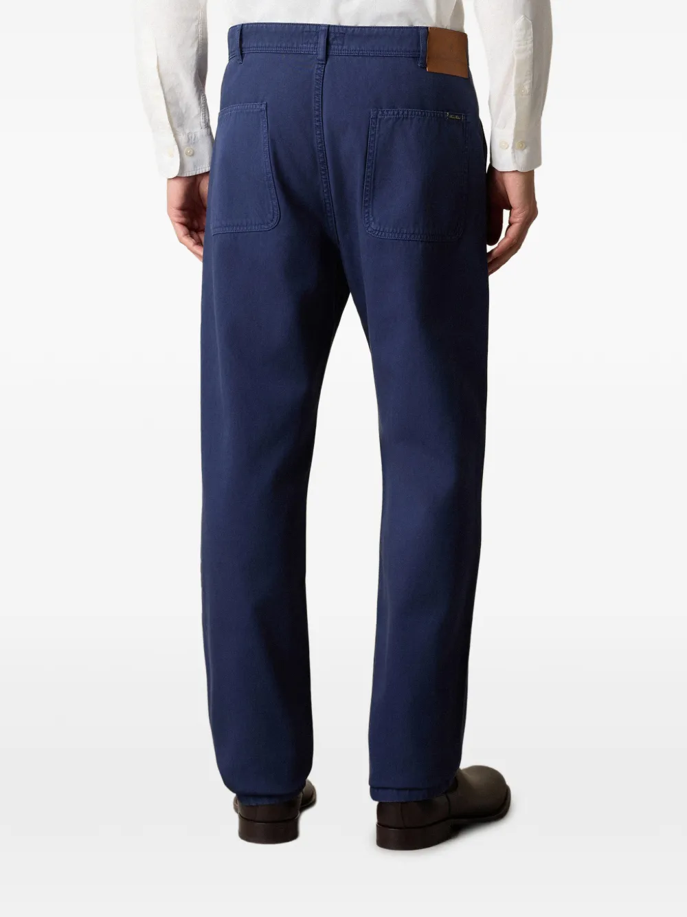 Brooks Brothers Broek met zakken aan de voorkant Blauw