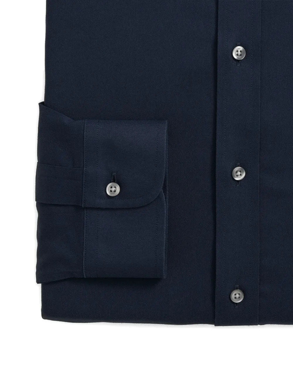 Brooks Brothers Overhemd met zak en krijtstreep - Blauw