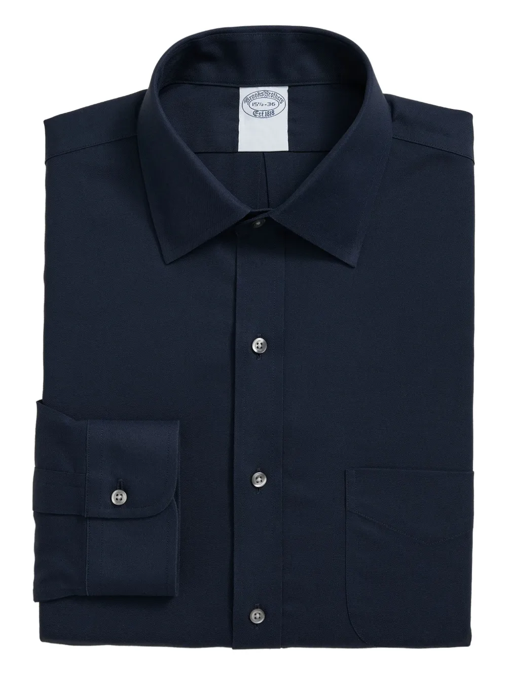 Brooks Brothers Camicia con colletto alla coreana - Blu
