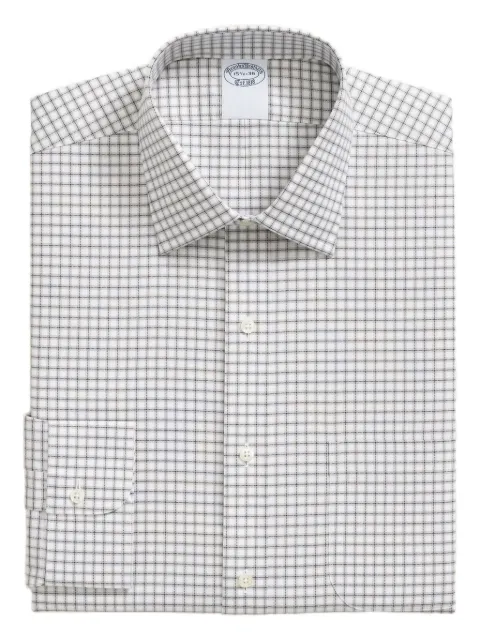 Brooks Brothers checked button-fastening shirt