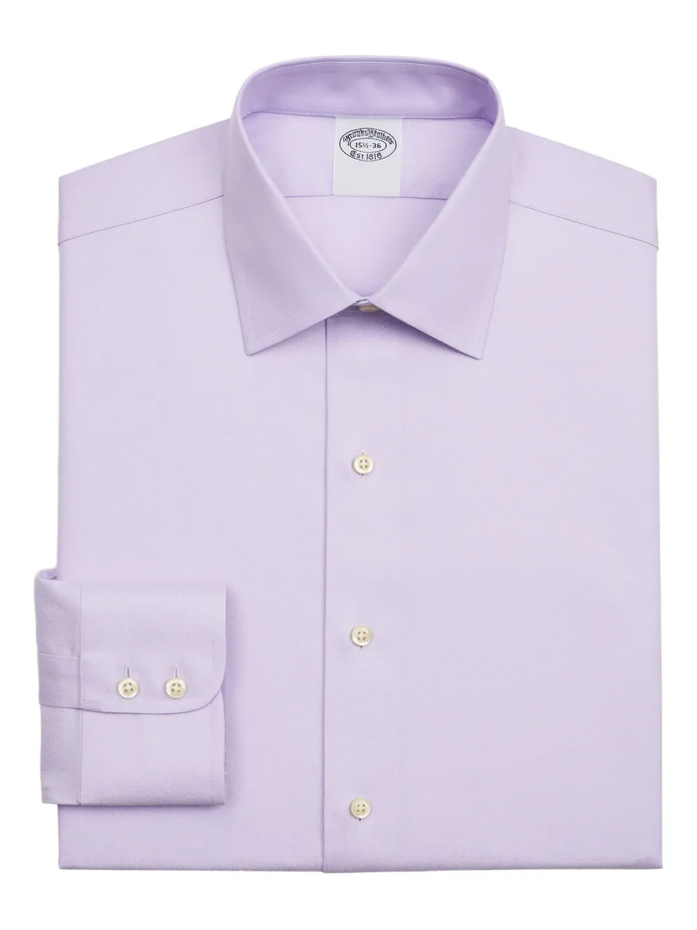 Brooks Brothers Camicia con colletto alla coreana - Viola