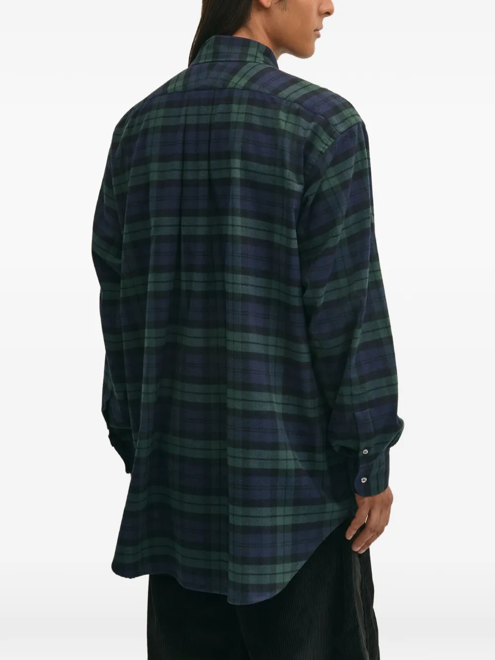 Brooks Brothers X Engineered Garments katoenen flanellen overhemd met knopen Blauw