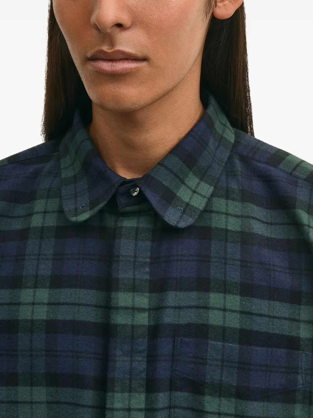 Brooks Brothers X Engineered Garments katoenen flanellen overhemd met knopen Blauw