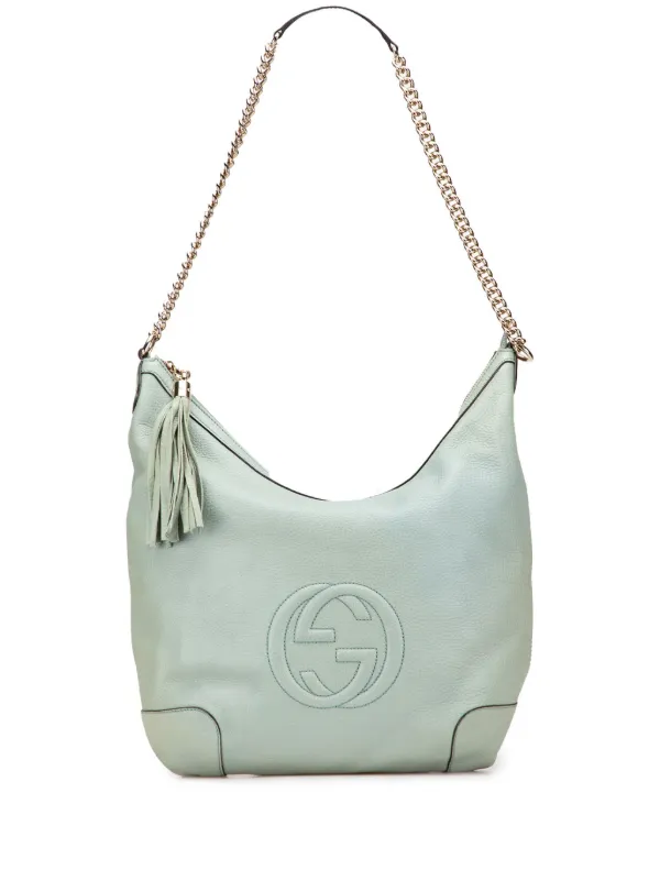 Gucci Pre-owned 2000-2015 Leather Soho Chain Shoulder Bag in Blue