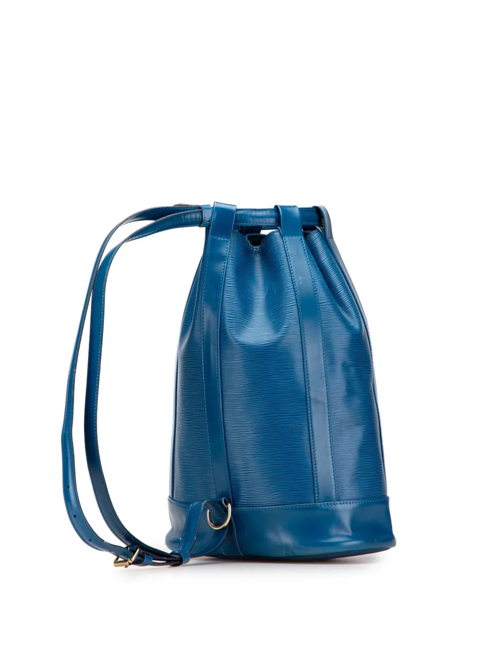 Pre-owned Louis Vuitton 1995 Epi Randonnee Pm Backpack In Blue