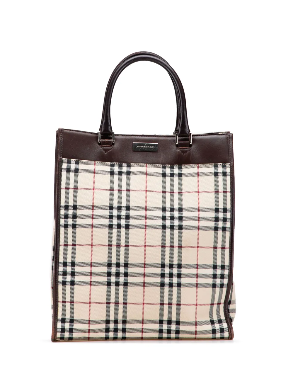 Burberry Pre-Owned 2000-2017 House Check Canvas tote bag | Brown | Image 1