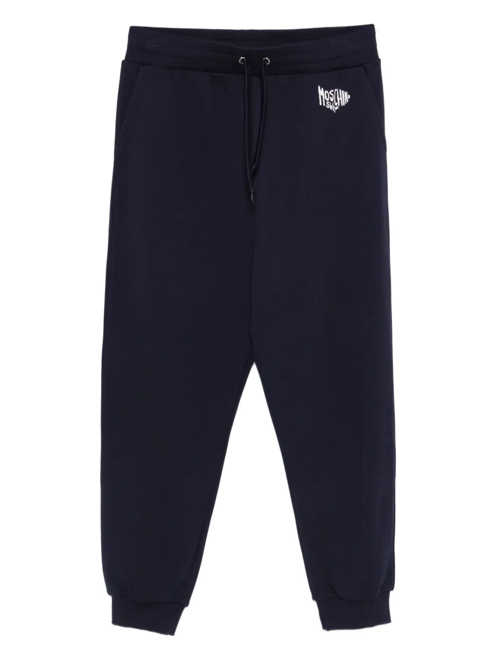 Moschino logo-embroidered track pants | Blue | Image 1