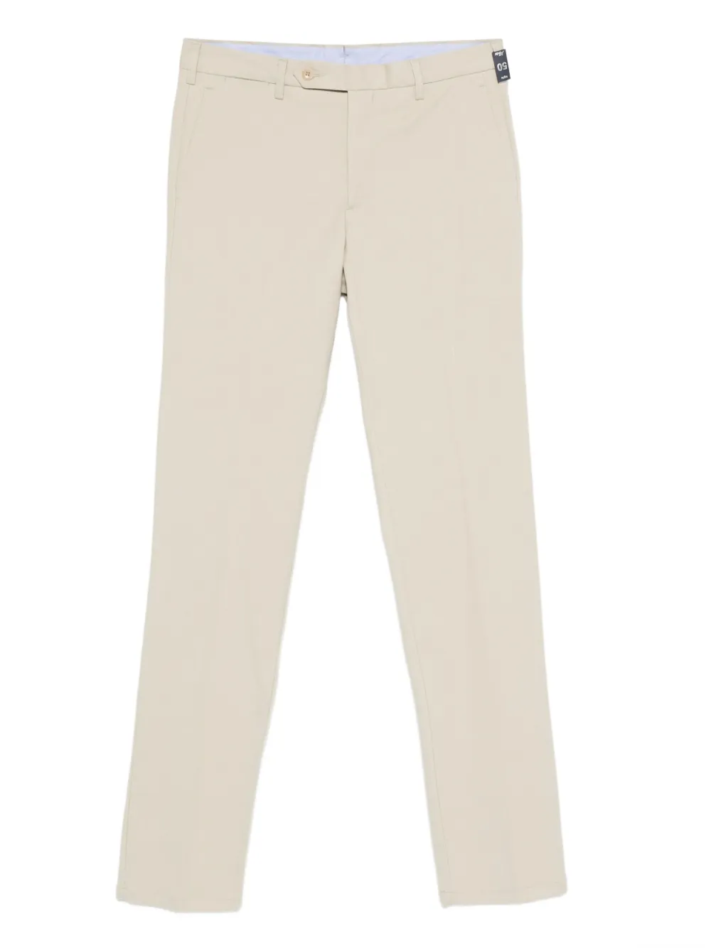 Rota Cotton Blend Straight-leg Trousers In Neutral