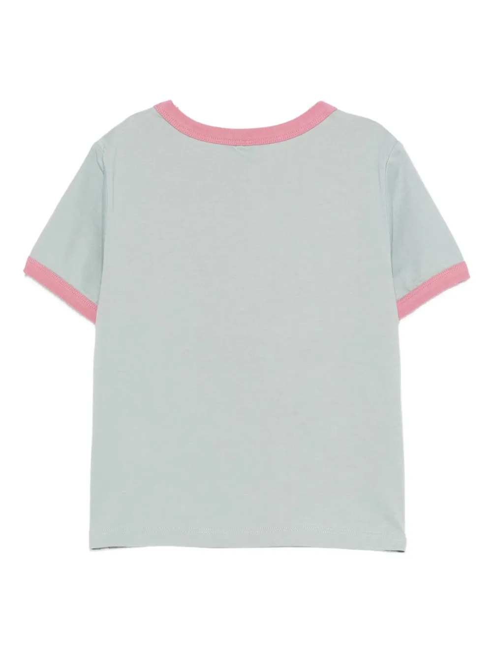 Stella Mccartney Bird-print Ringer T-shirt In Green