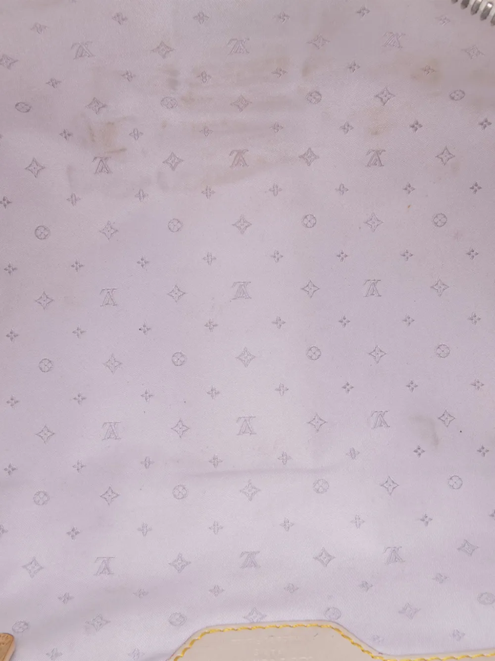 Pre-owned Louis Vuitton 2006 Suhali Lepanoui Pm Handbag In White